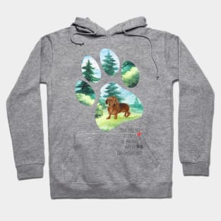 Pawprint dachshund Hoodie